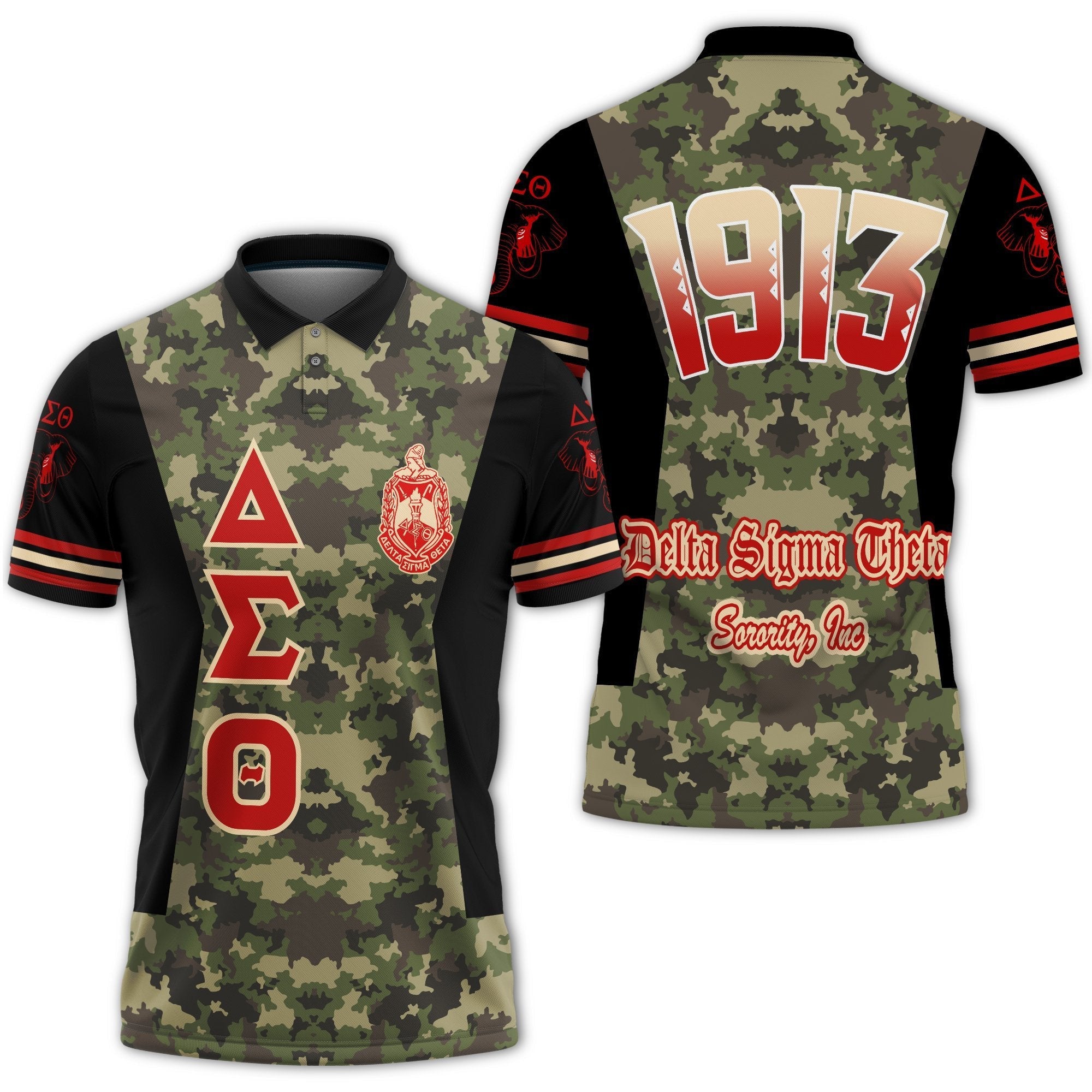 Sorority Polo – Delta Sigma Theta Sorority Camouflage Polo Shirt