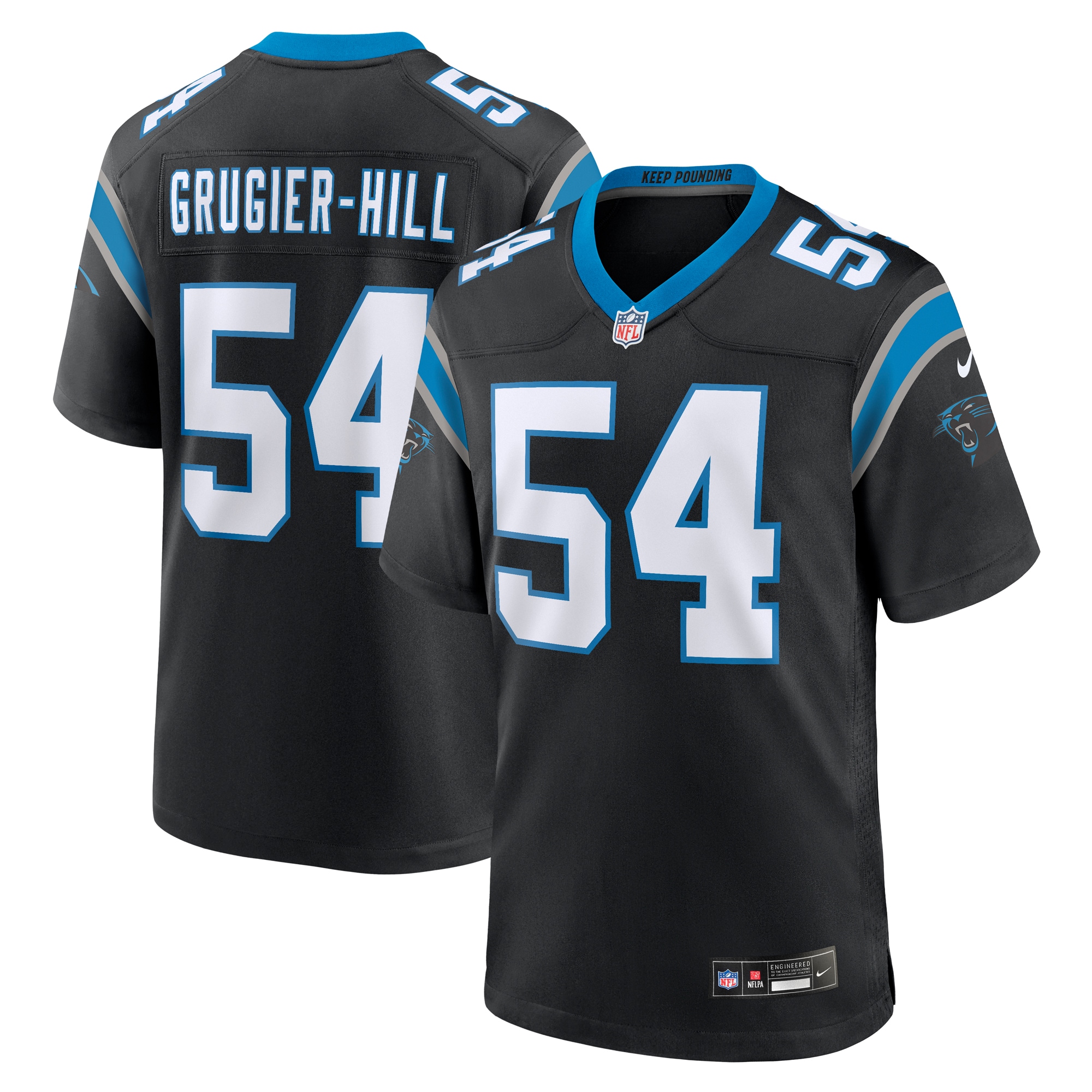 Kamu Grugier-Hill Carolina Panthers Game Jersey – Black