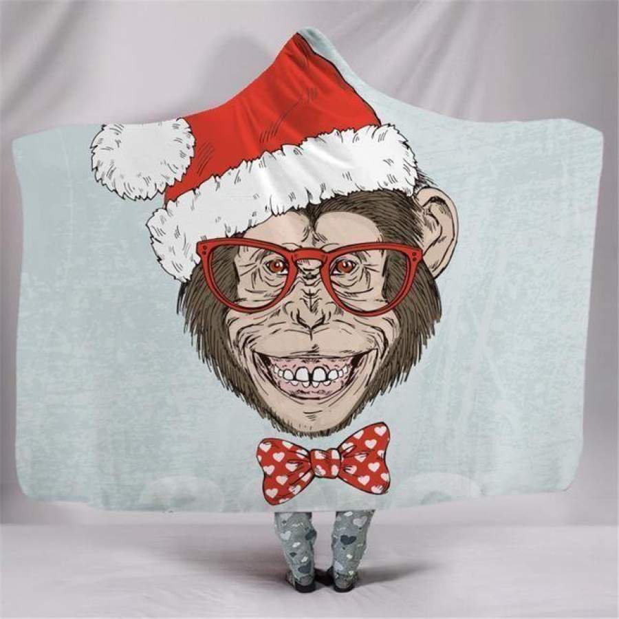 X-Mas Ugly Monkey Hooded Blanket Christmas Decoration Ideas Christmas Gift Ideas