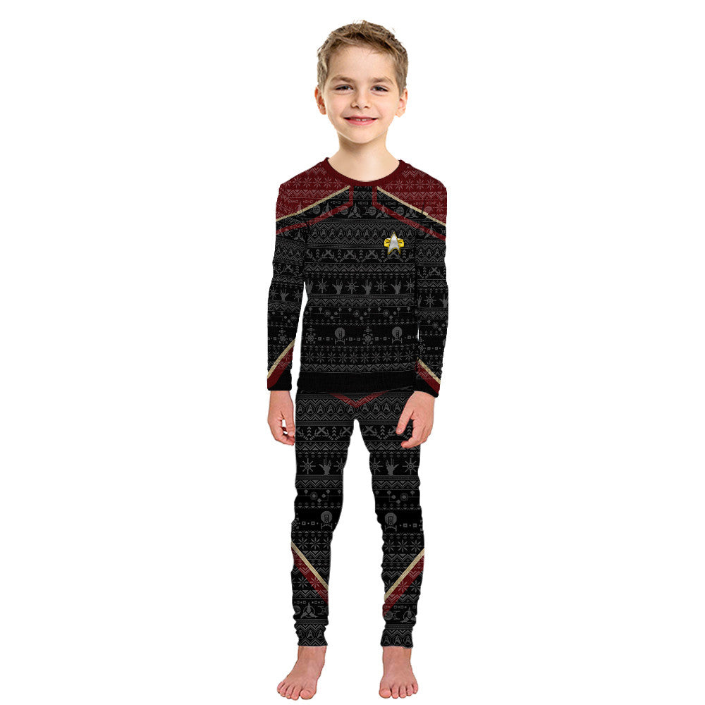 3D S.T Picard 2022 Red Ugly Christmas Custom Pajamas Set