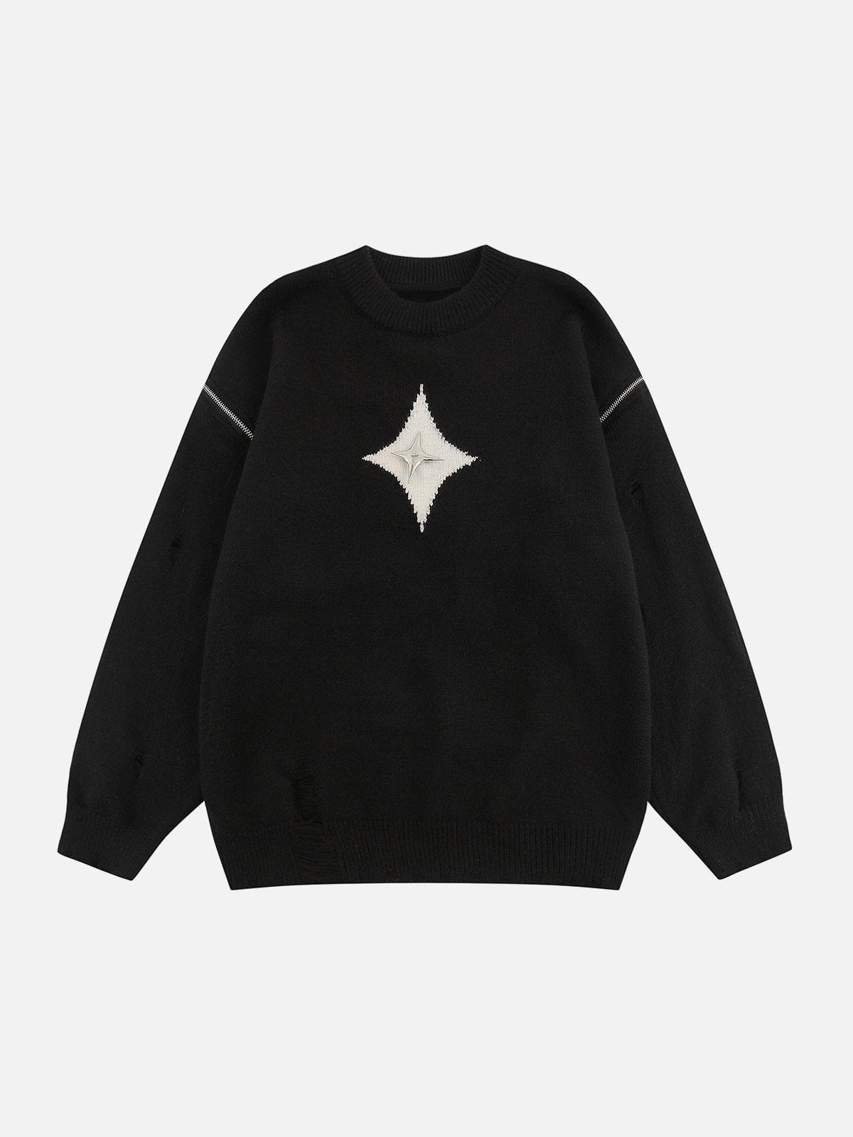 Talishko™ – Star Zip Hole Sweater