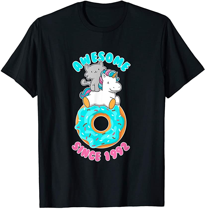 Donut Kitten Unicorn Awesome since 1992 T-Shirt