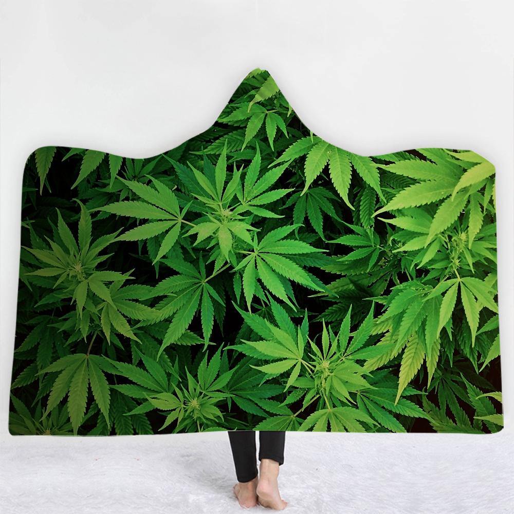 Get High Weed Hooded Blanket Corethermax