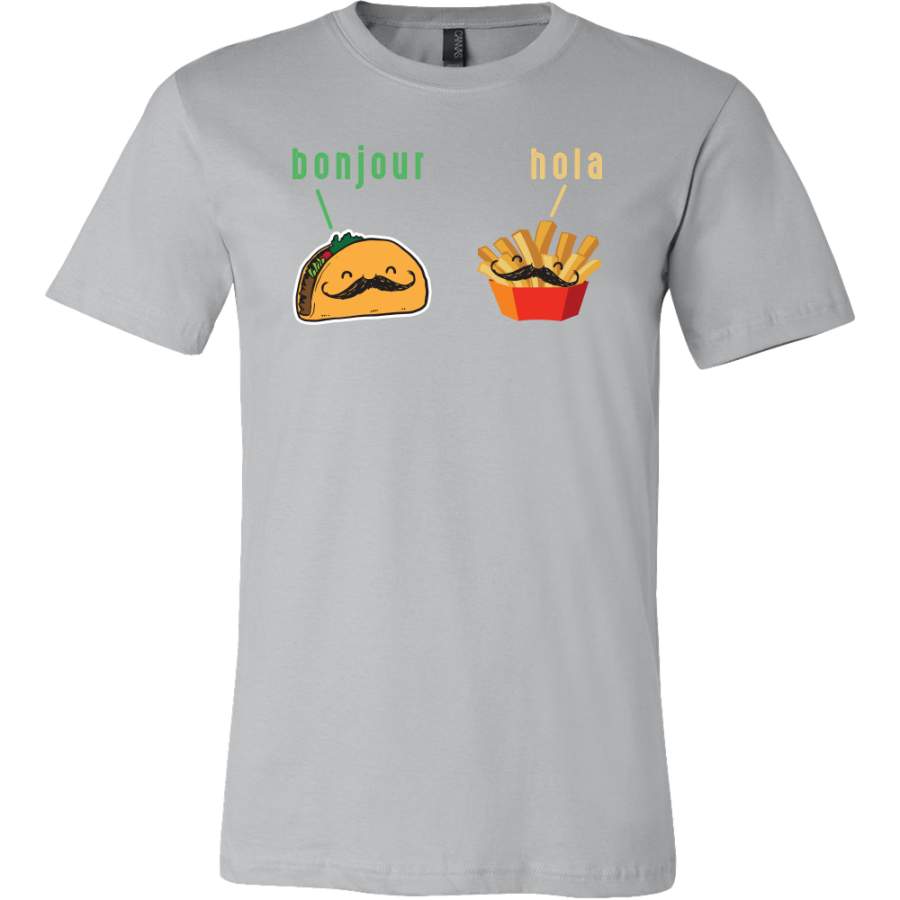 Taco mexican bonjour hola Men Short Sleeve Funny T Shirt – TL00579SS