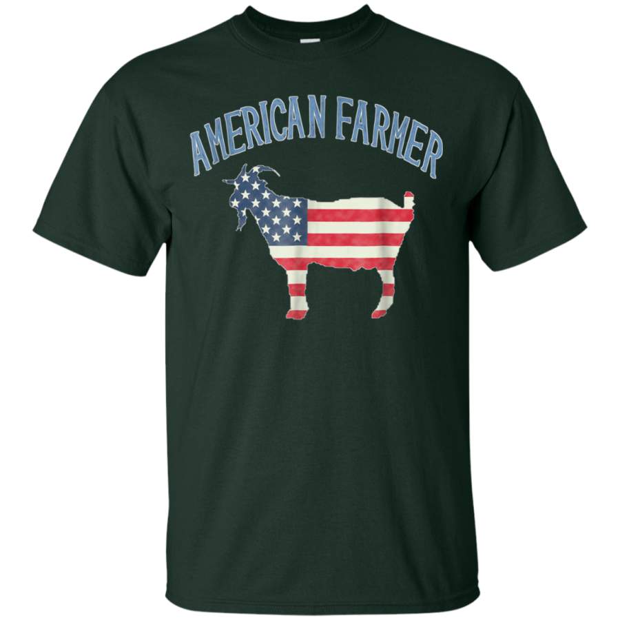 AGR American Goat Farmer Patriot Distressed Flag Gift tShirt