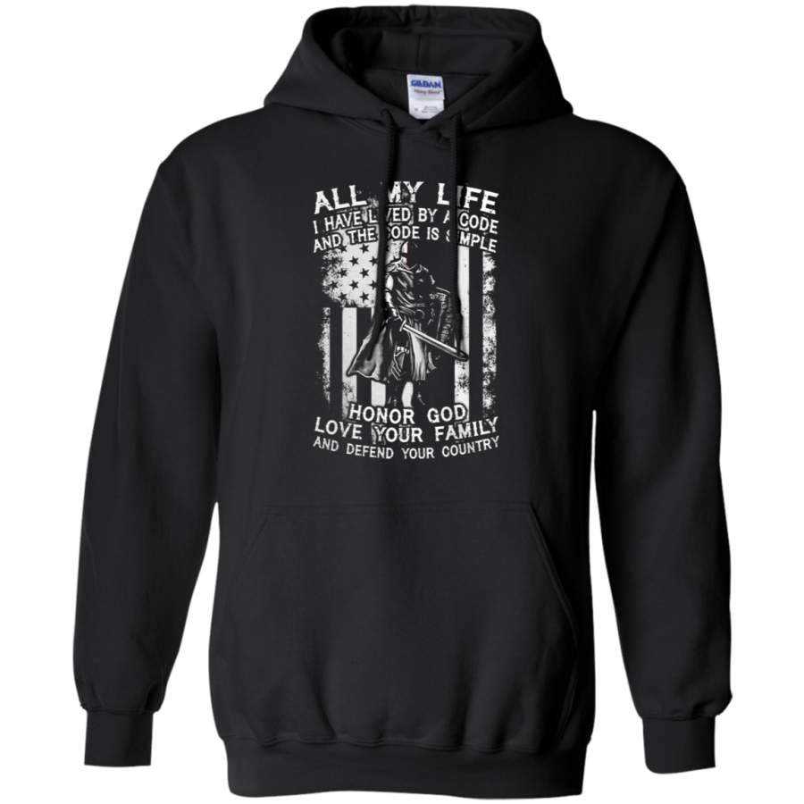 AGR All My Life Honor God Love Your Family Hoodie