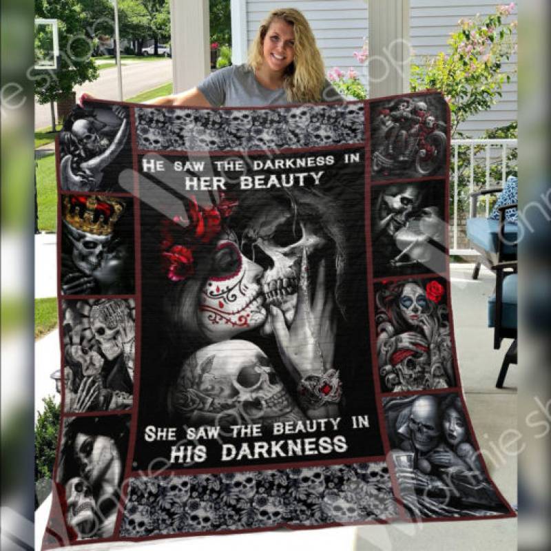 Skull Husband and Wife Blanket DCB2602 70O51