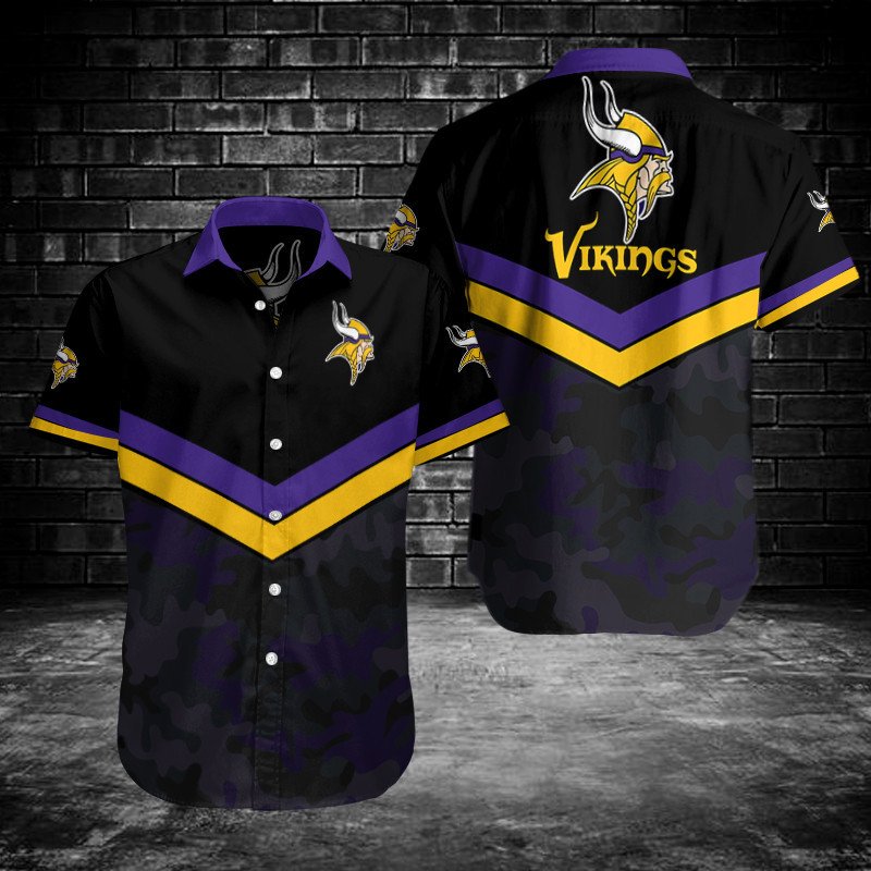 Minnesota Vikings Button Shirts Bg285