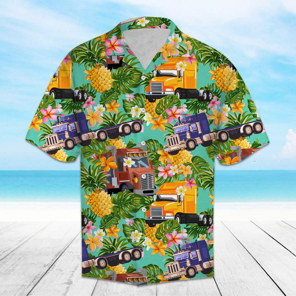 Tropical Pineapple Trucker Hawaii Shirt For Men Women Ha28895