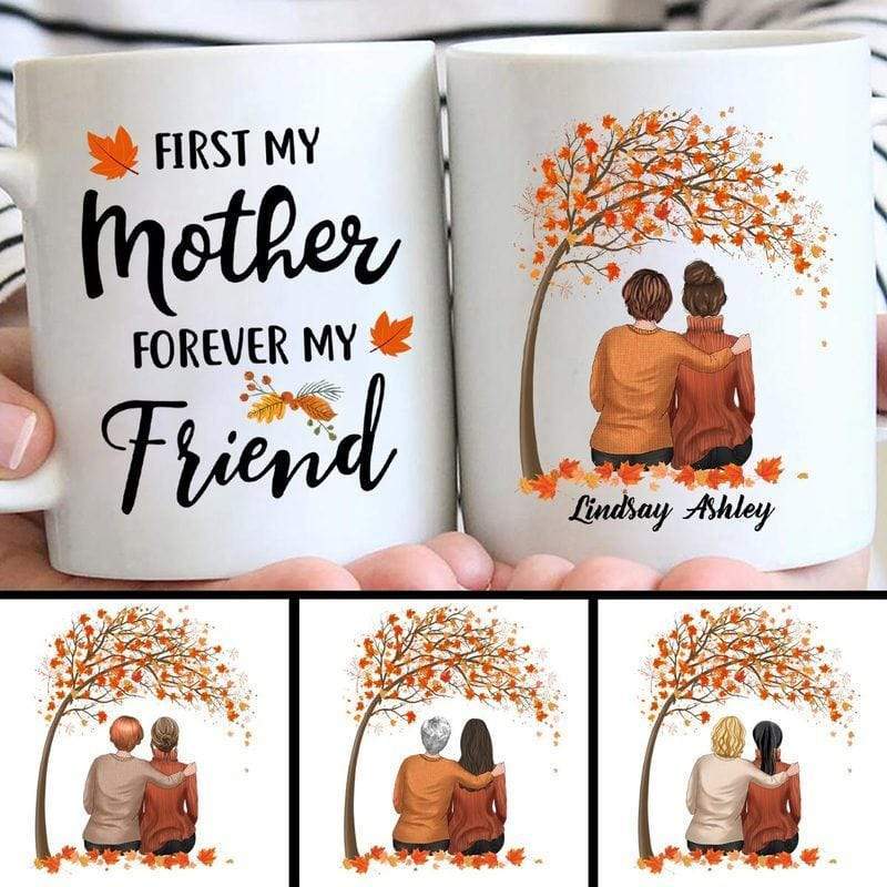 Fall Season Mother And Daughter Personalized Coffee Mug