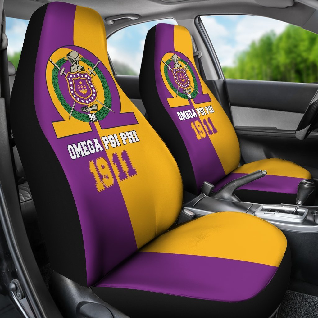 Omega Psi Phi Car Seat Cover