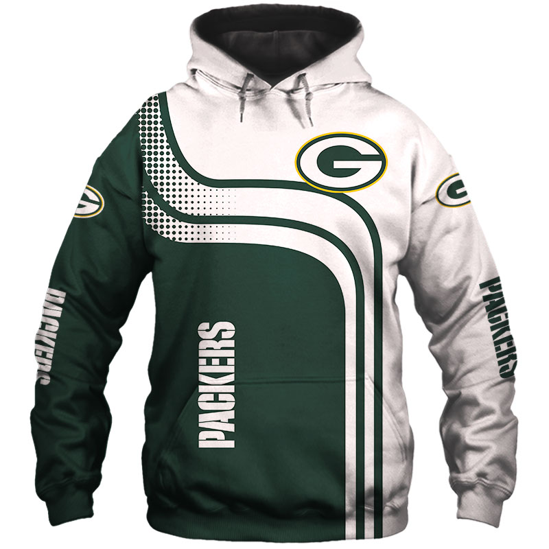 Green Bay Packers Hoodie 3D One Way Sweatshirt