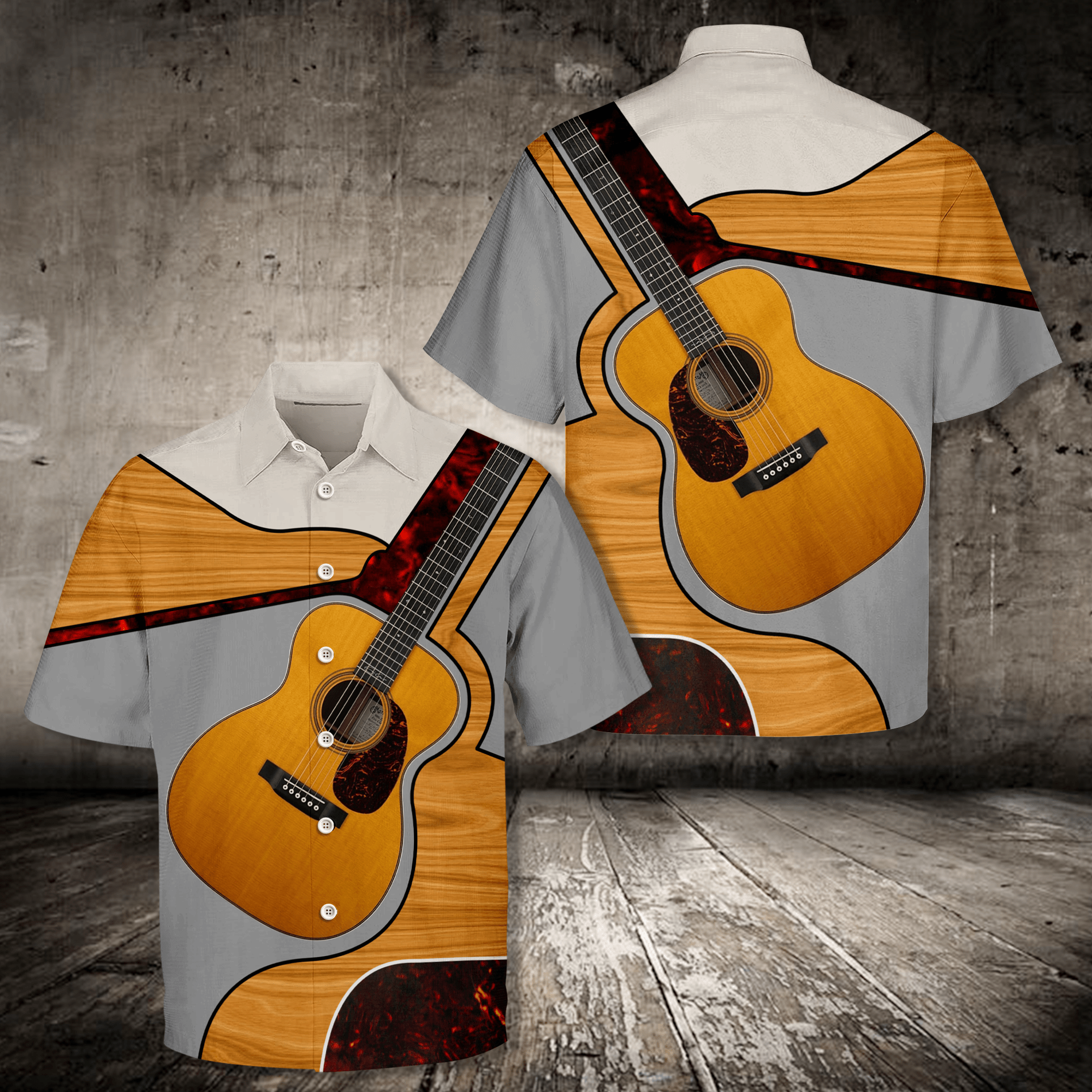 Classic Guitar Hawaii Shirt Ha33650