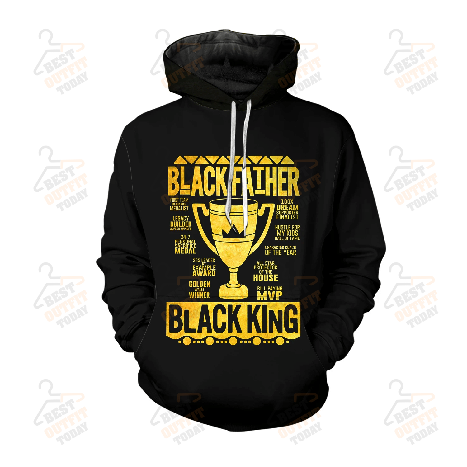 Black Father Black King Tshirt & Hoodie For Men And Women