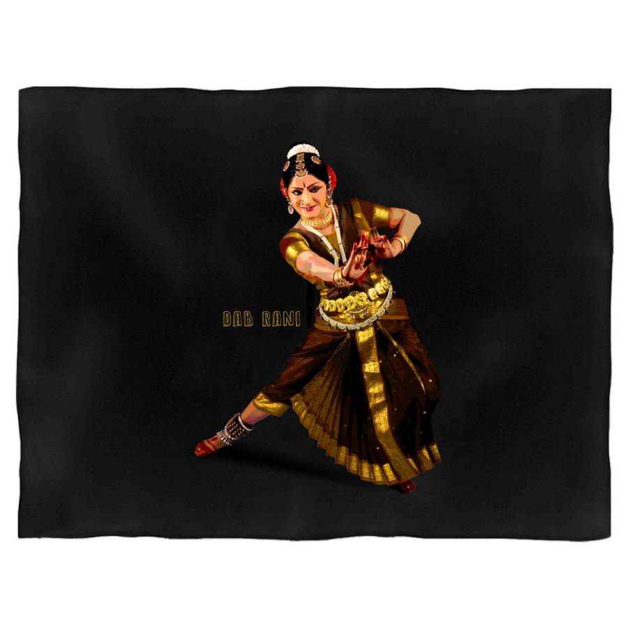 Dab Rani Indian Queen Bharatanatyam Dance Tamil Christmas Gifts Blanket