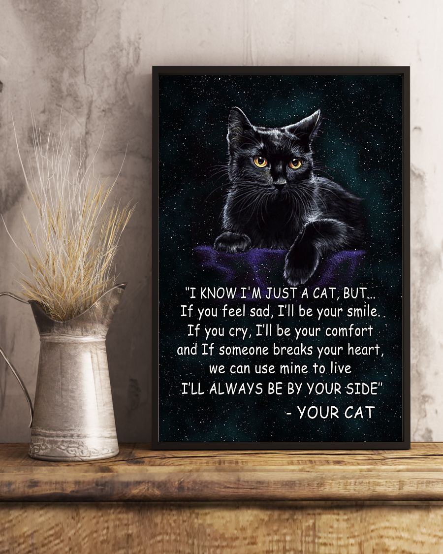 Cat Always Be By Your Side Poster And Canvas, Wall Decor, Wall Art ...