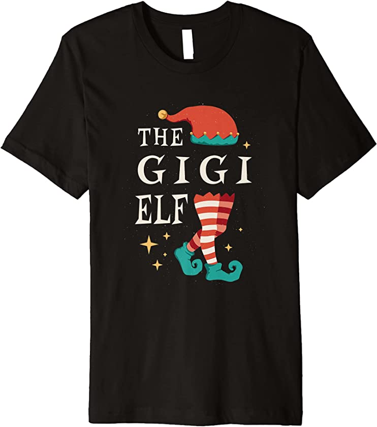 The Gigi Elf Cute Ugly Christmas Sweater Family Premium T-Shirt