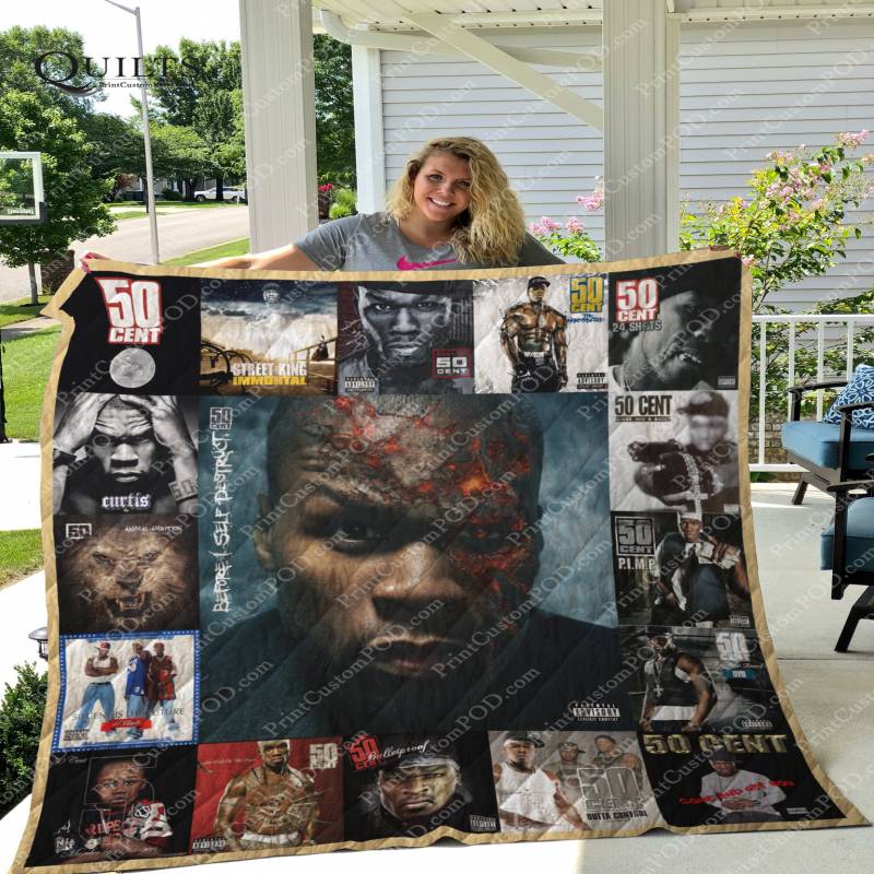 50 Cent Albums Quilt Blanket For Fans Ver 17