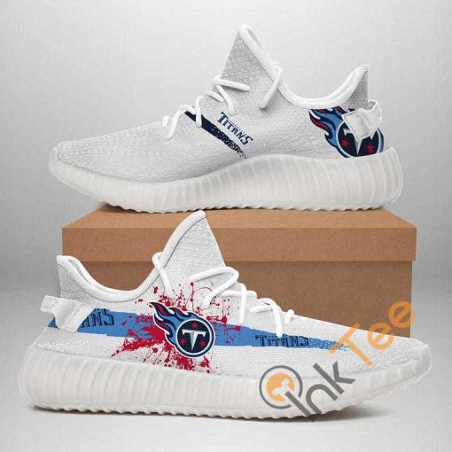 Tennessee Titans No 335 Custom Shoes Personalized Name Yeezy Sneakers