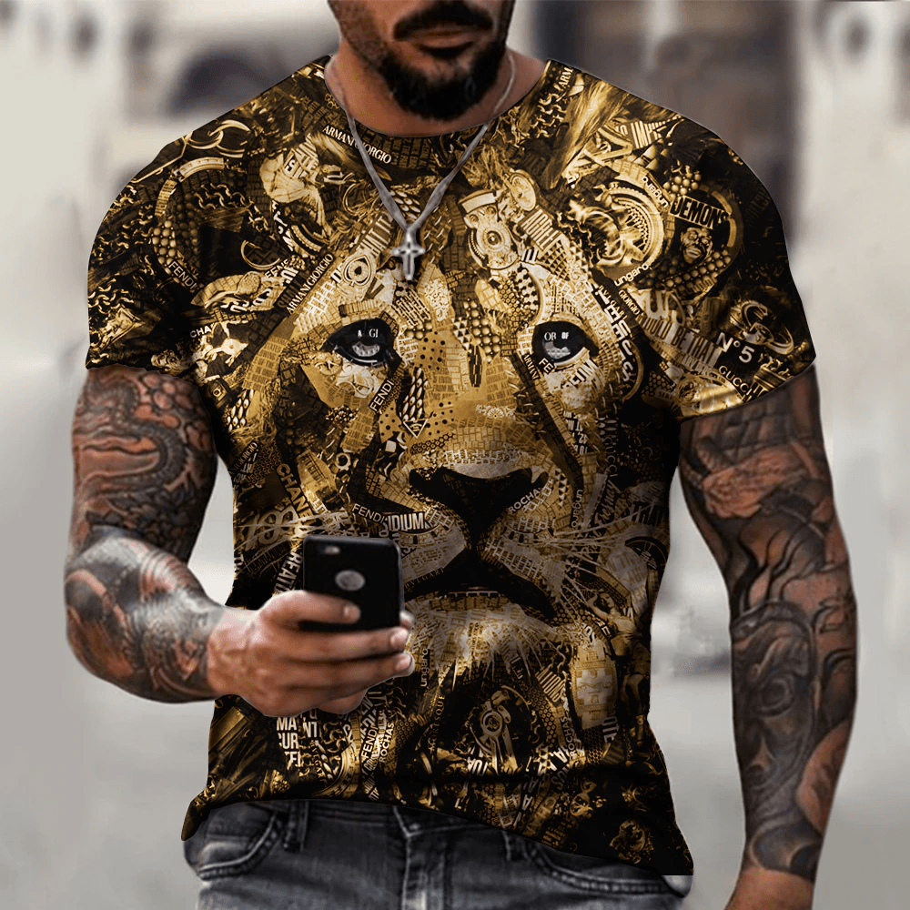 Amazing Lion 3D T-Shirt #Kv