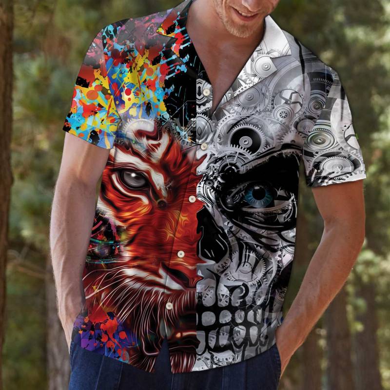 Awesome Tiger Skull G5706 – Hawaii Shirt