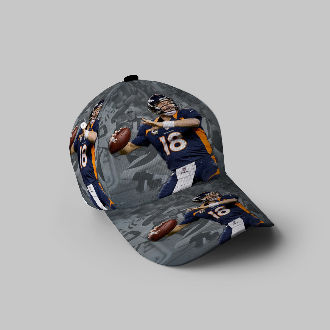 Denver Broncos 18 Peyton Manning V51 3D Printing Baseball Cap Classic Hat