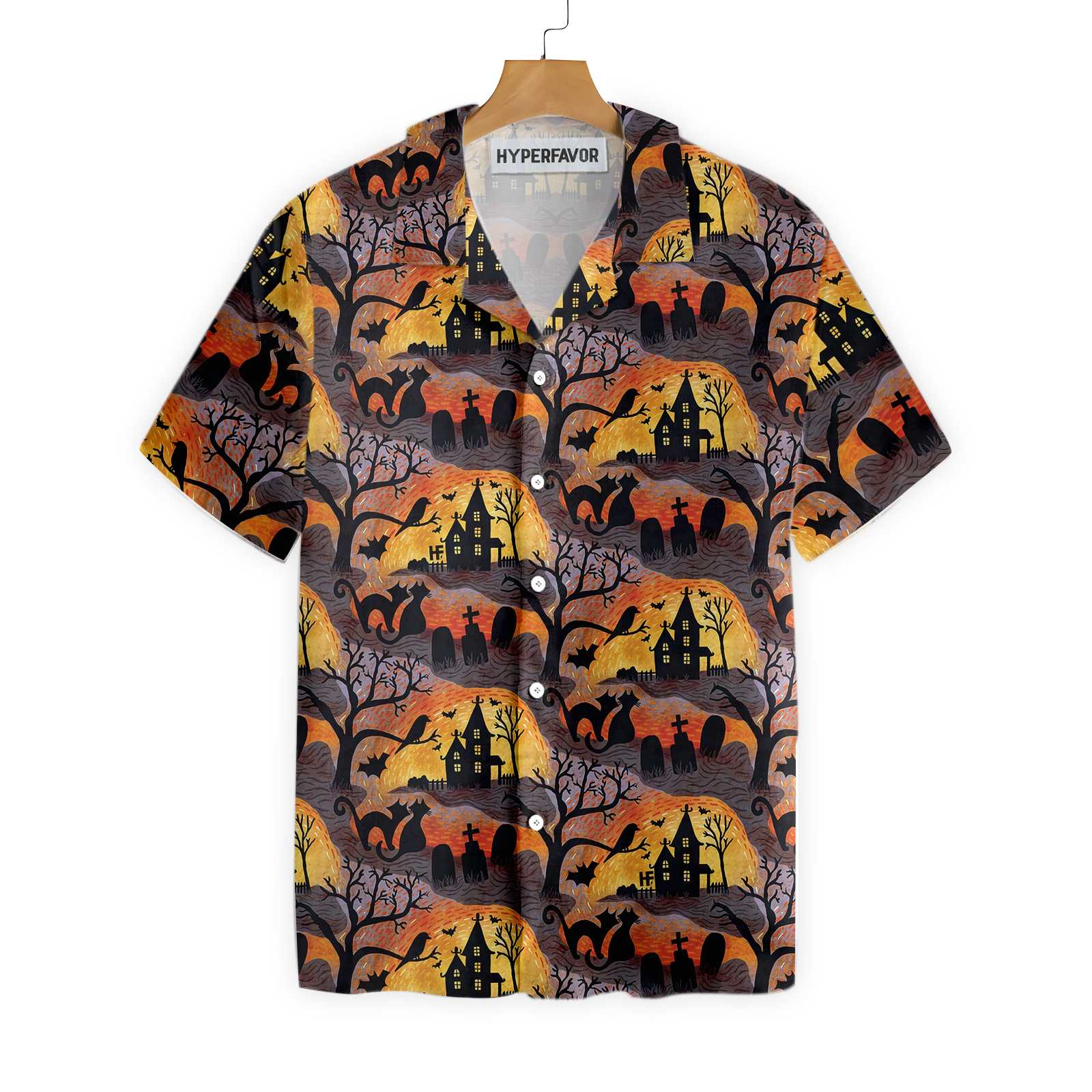 Spooky Night Halloween Hawaiian Shirt, Halloween Shirt For Men And Women