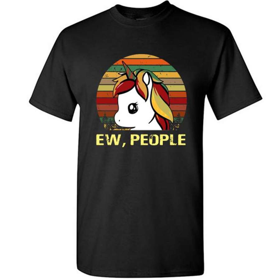 Ew People, Unicorn Classic Vintage Retro Design – Gildan Short Sleeve Shirt