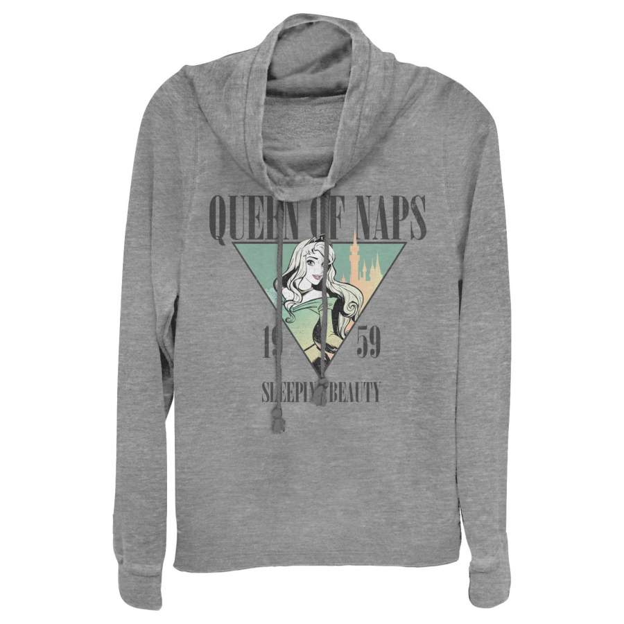 Sleeping Beauty Junior’s Aurora Nap Queen 1959  Cowl Neck Sweatshirt