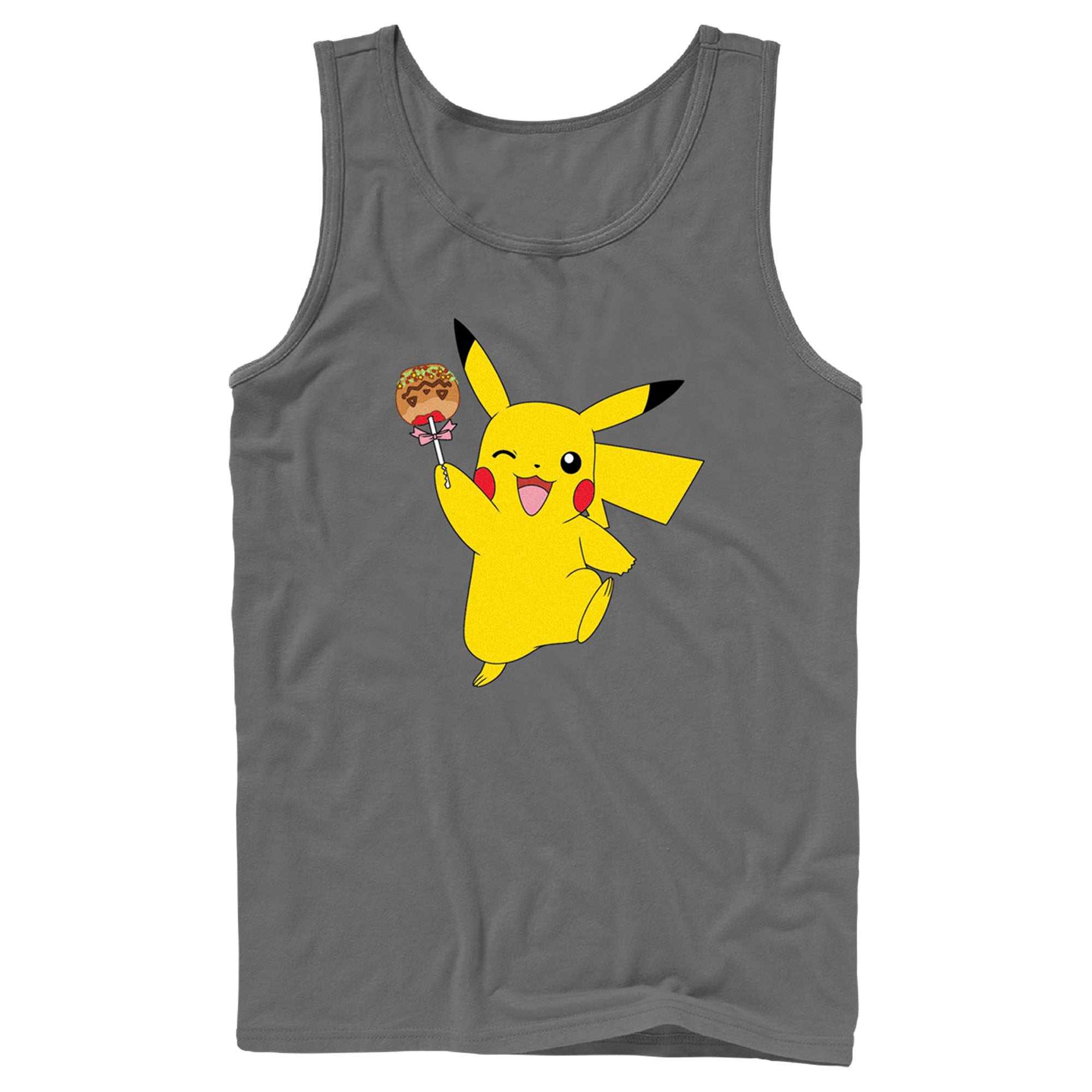 Men’S Pokemon Halloween Pikachu Jack-O’-Lantern Caramel Apple Tank Top