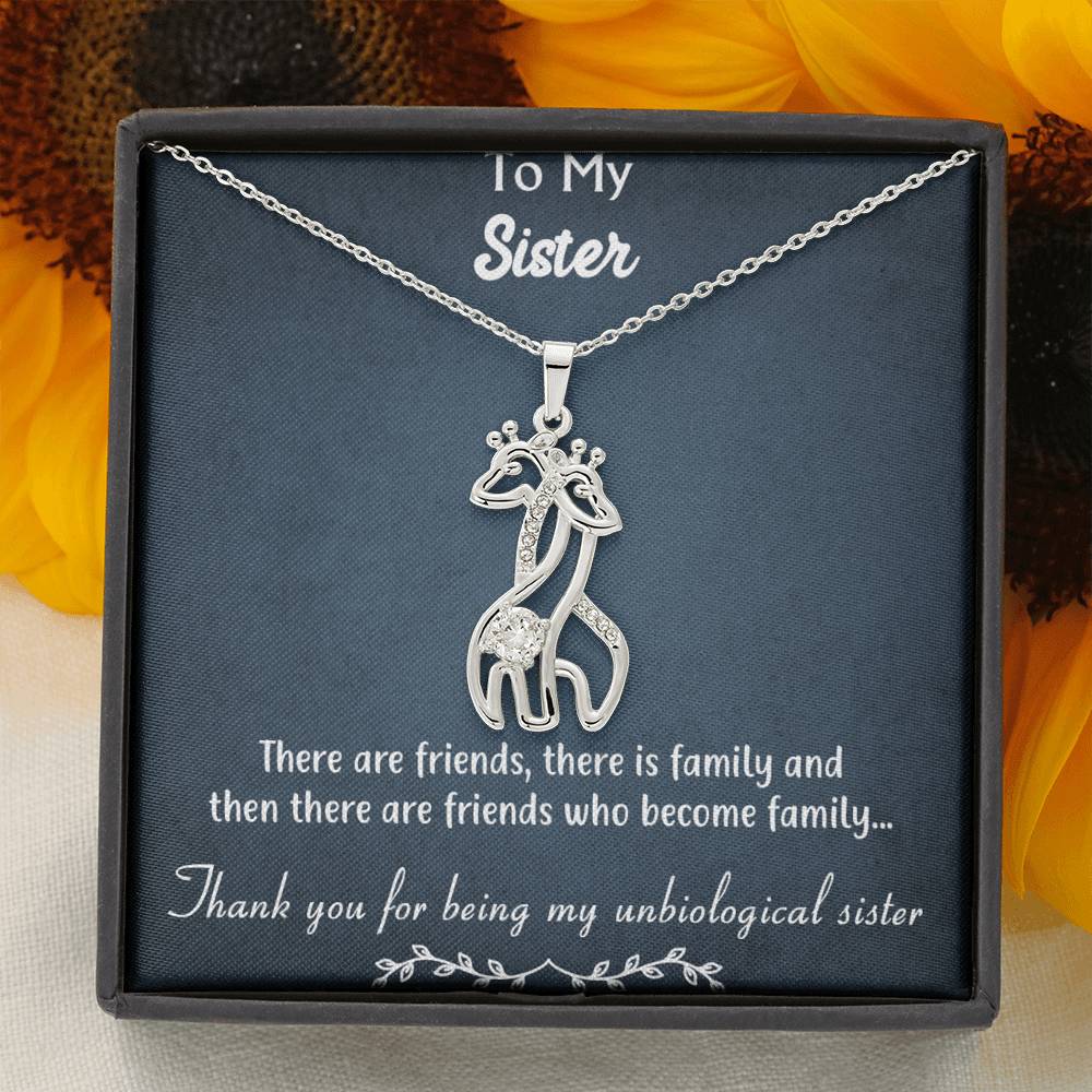 Graceful Love Giraffe Necklace For Sister