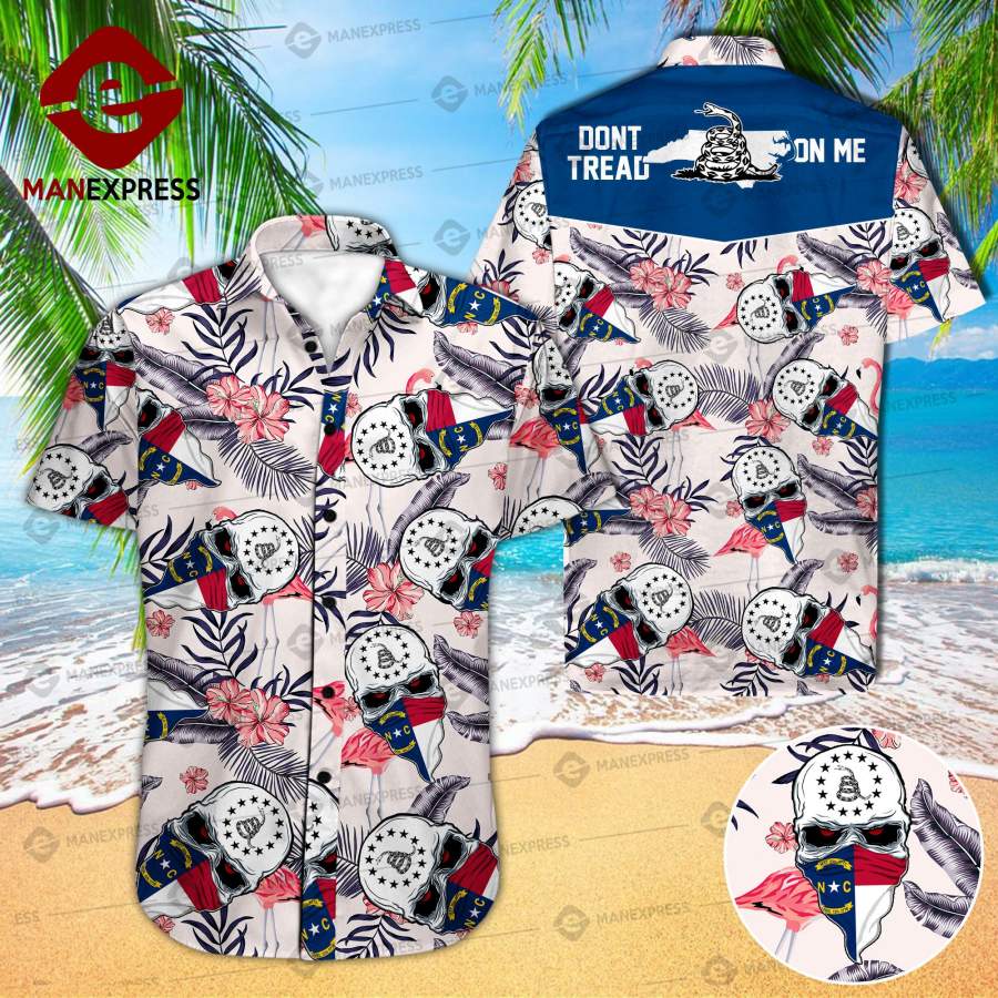 Mtp North Carolina United Patriot Three Percenter Hawaiian Shirt Vqh Ha96282