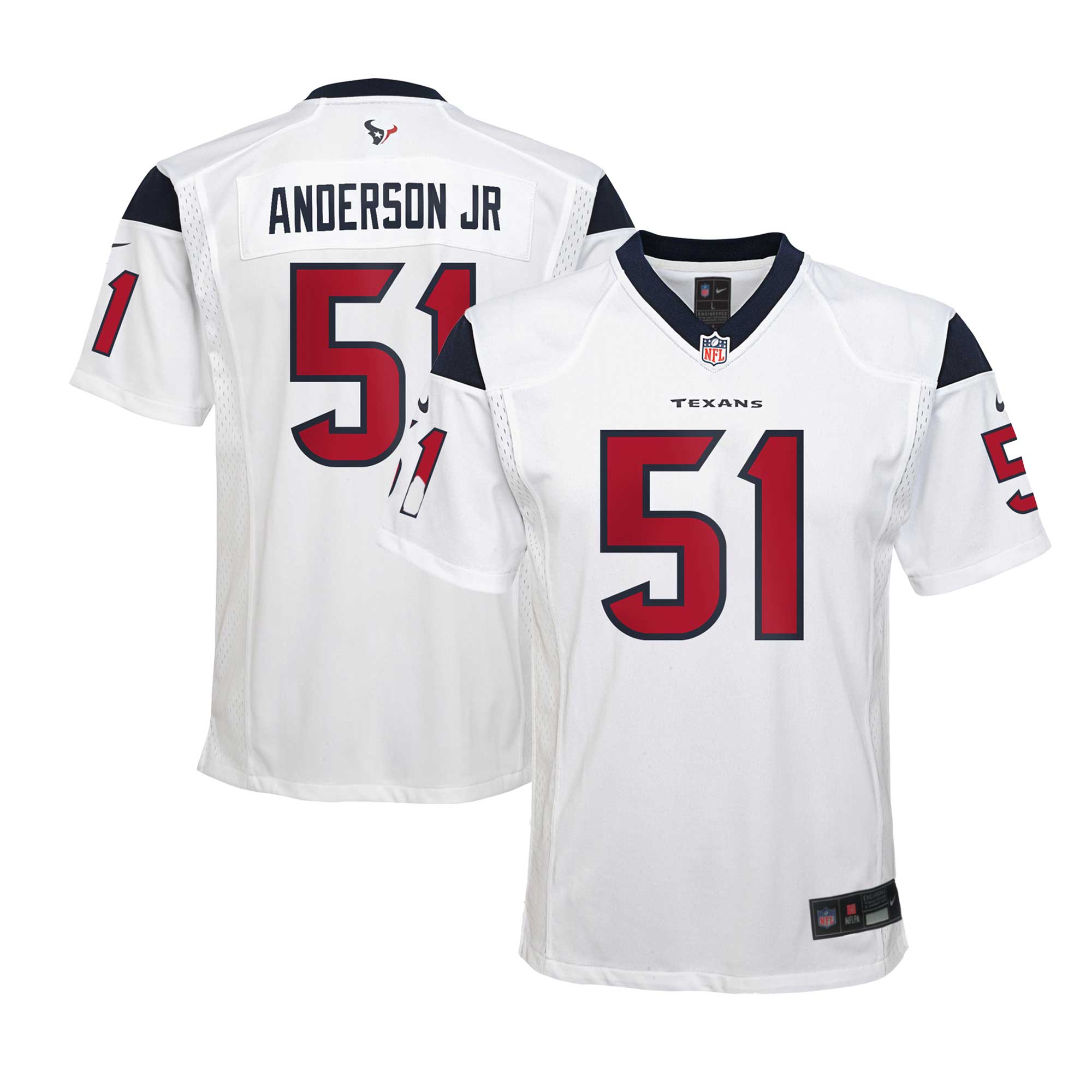 Youth Houston Texans Will Anderson Jr. White Game Jersey