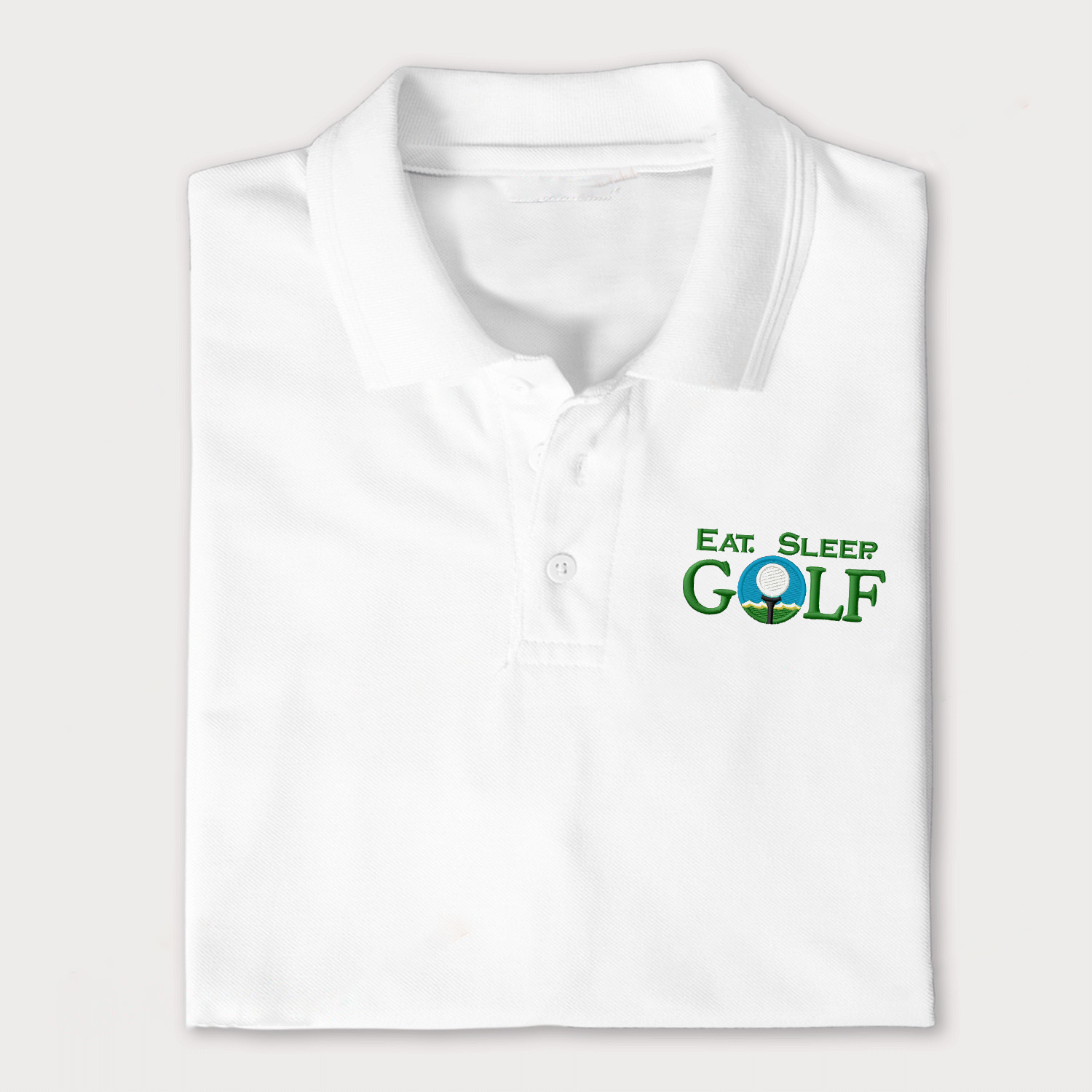 Eat Sleep Golf Love Golf Shirts Embroidery Polo Shirts For Women Or Men, Idea Gift For Golf Player Embroidery