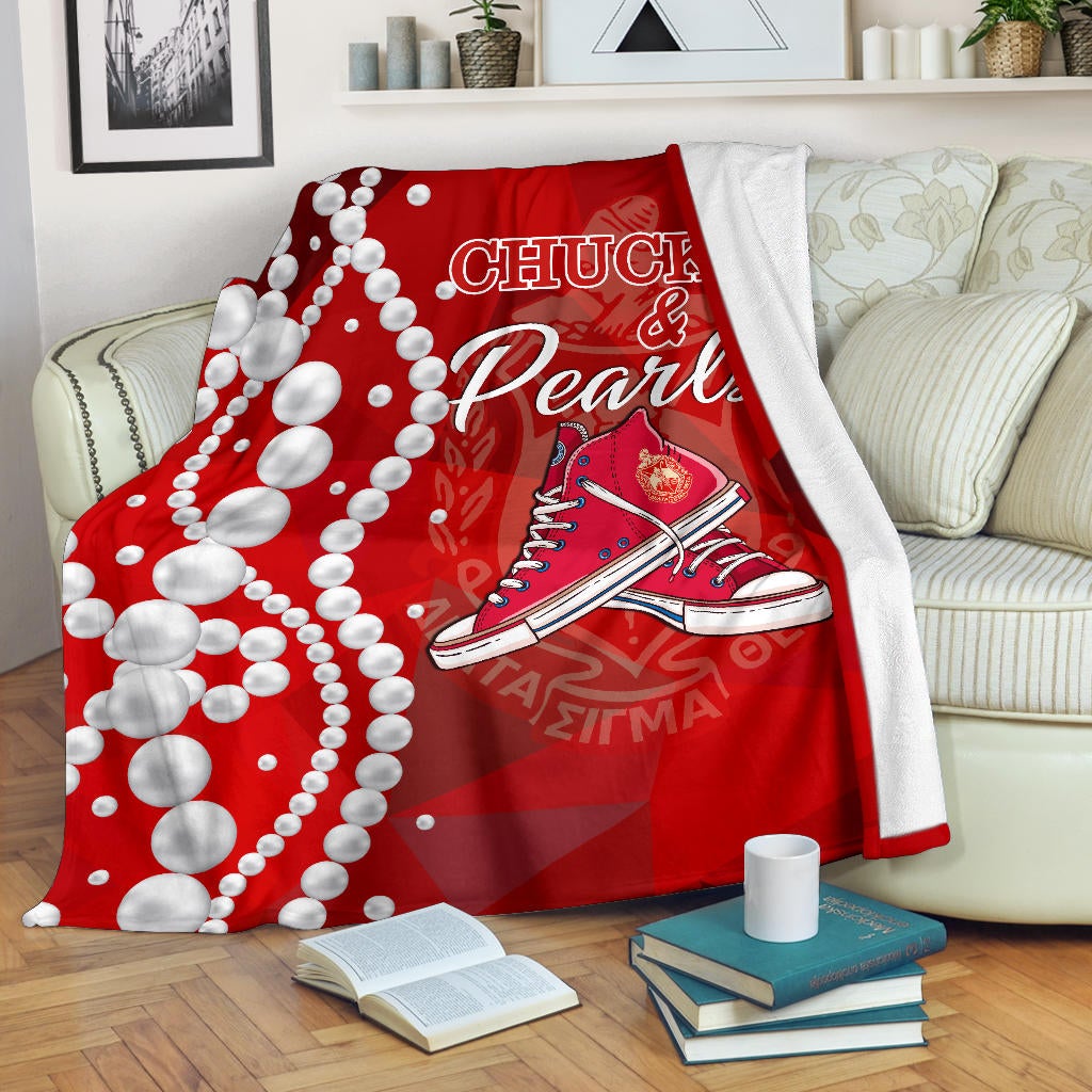 Wonderprint Blanket Delta Sigma Theta Pearls Premium Blanket Lt10