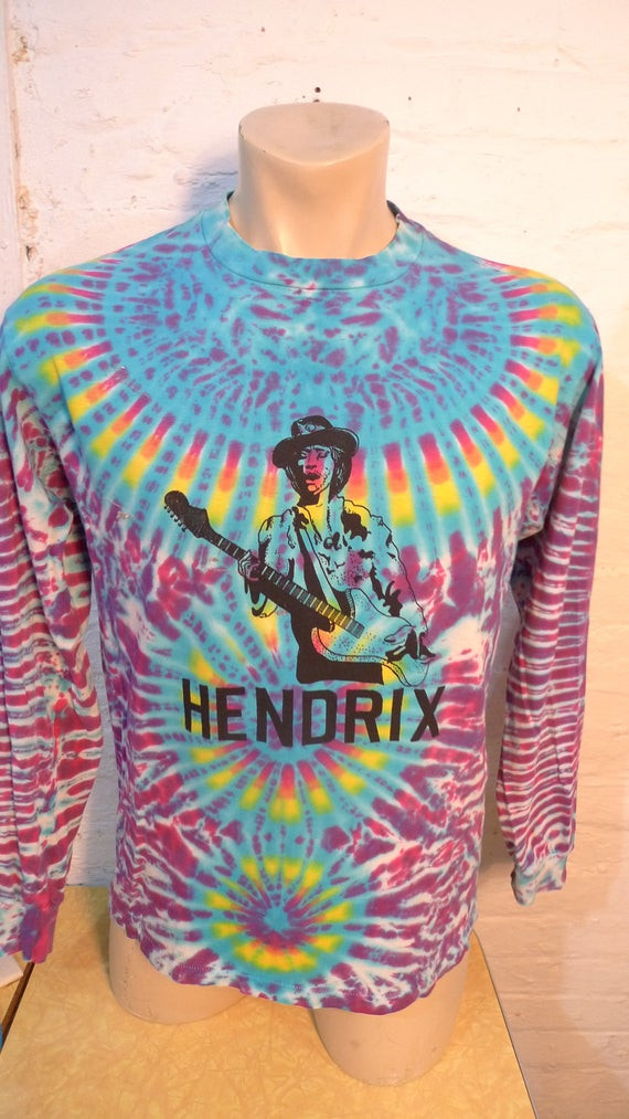 44 1970S Jimi Hendrix Shirt Single Sided Single Stitched Shirt