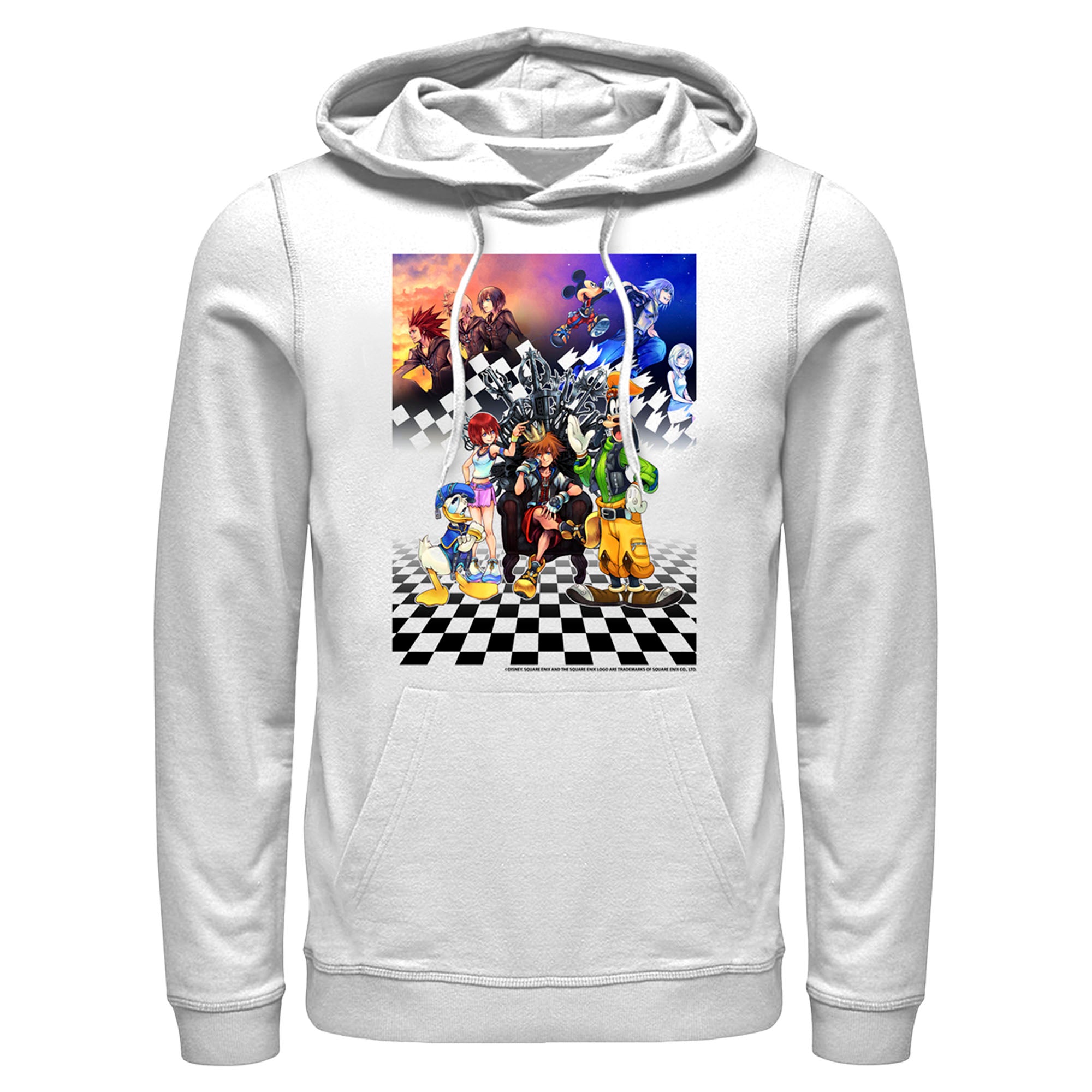 Men’S Kingdom Hearts 1.5 Box Art Pull Over Hoodie