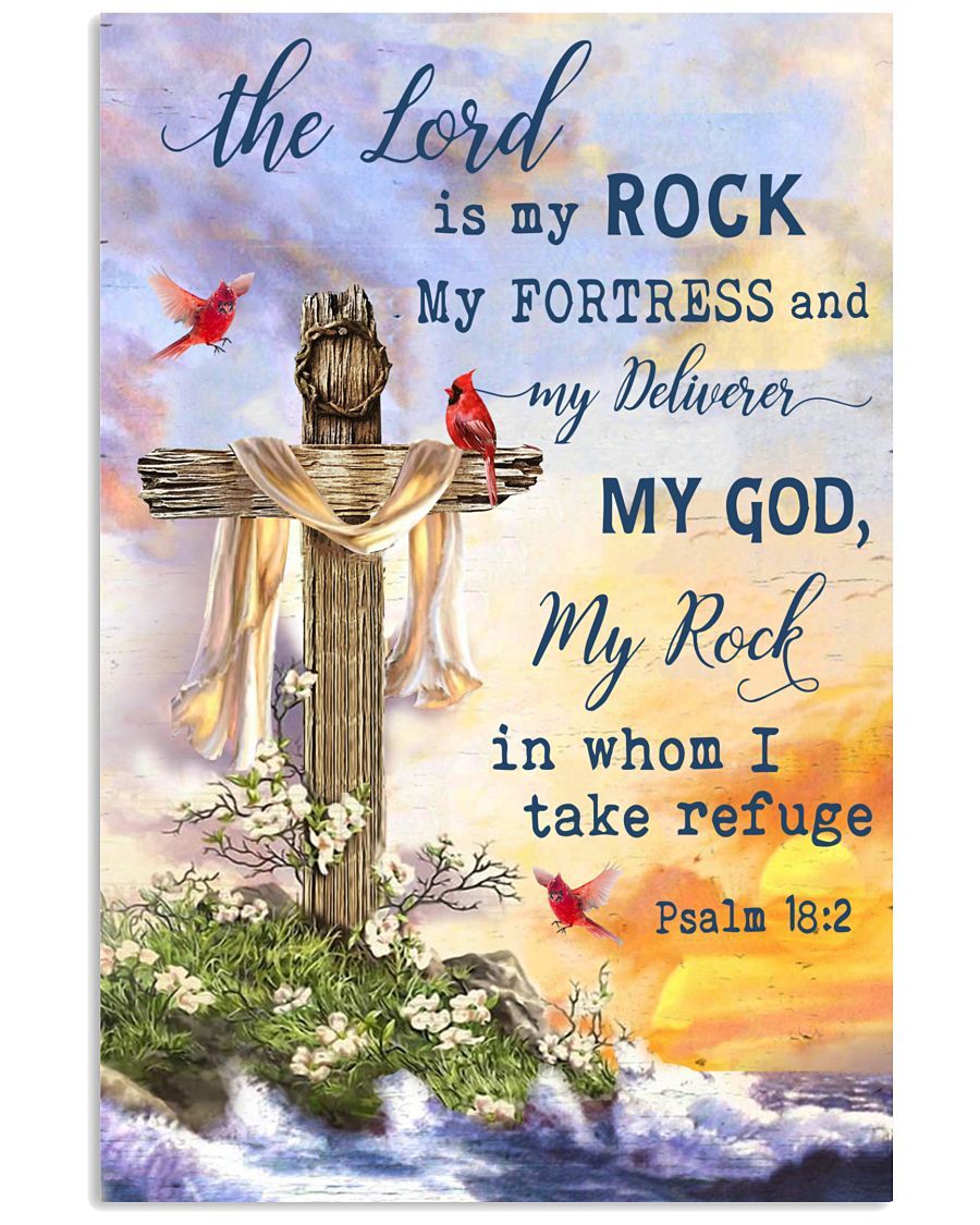 The Lord Is My Rock Easter Canvas And Poster | Wall Decor Visual Art