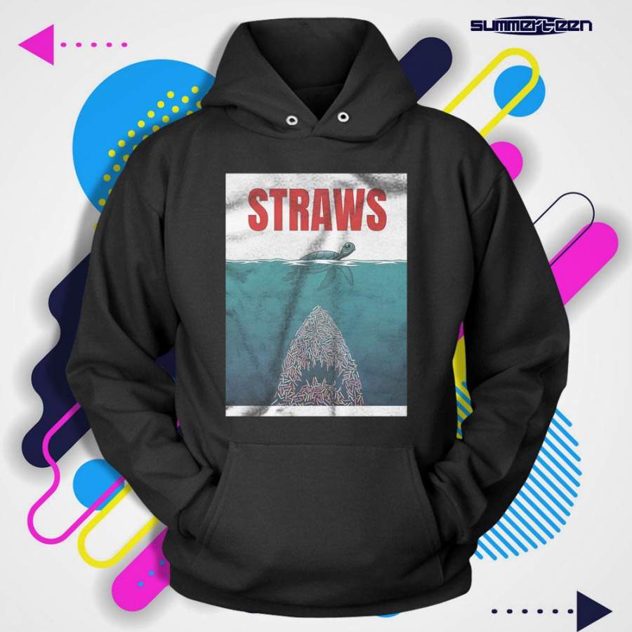 Straws shark Men’s Hoodie