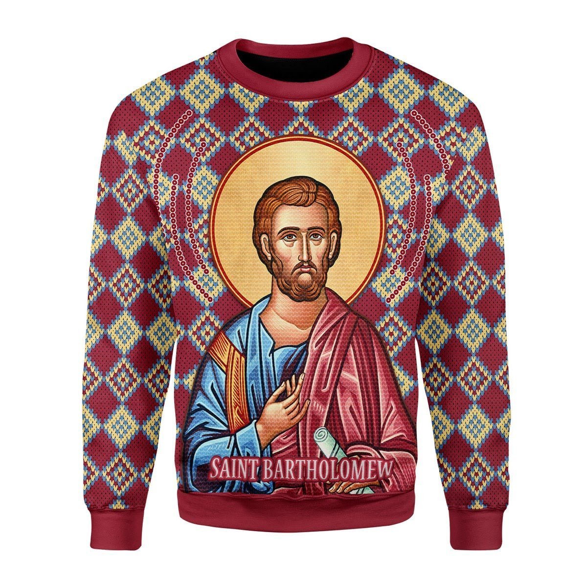 Bartholomew The Apostle Ugly Christmas Sweater | Unisex | Adult | Us3633