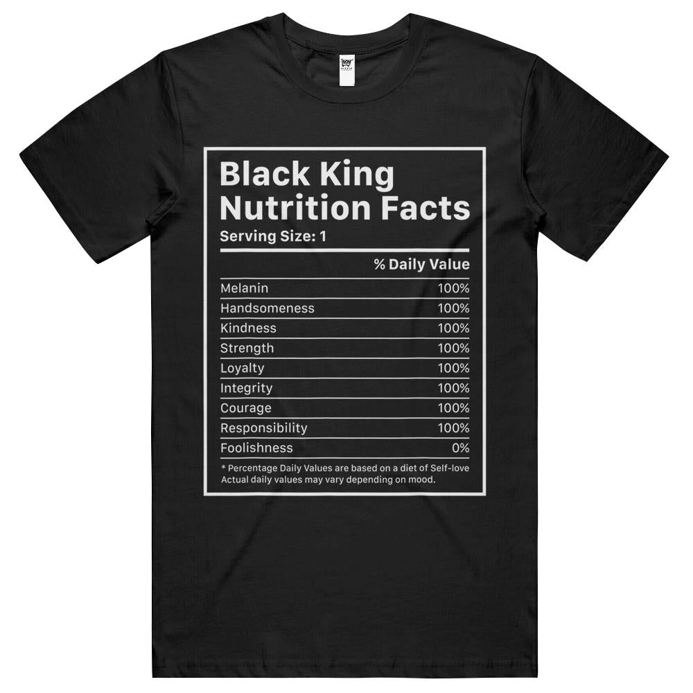 Nutritional Facts Shirt, Nutritional Facts T Shirt, Black King Nutrition Facts Shirt, Black King Nutritional Facts Black History Month Shirt T Shirts