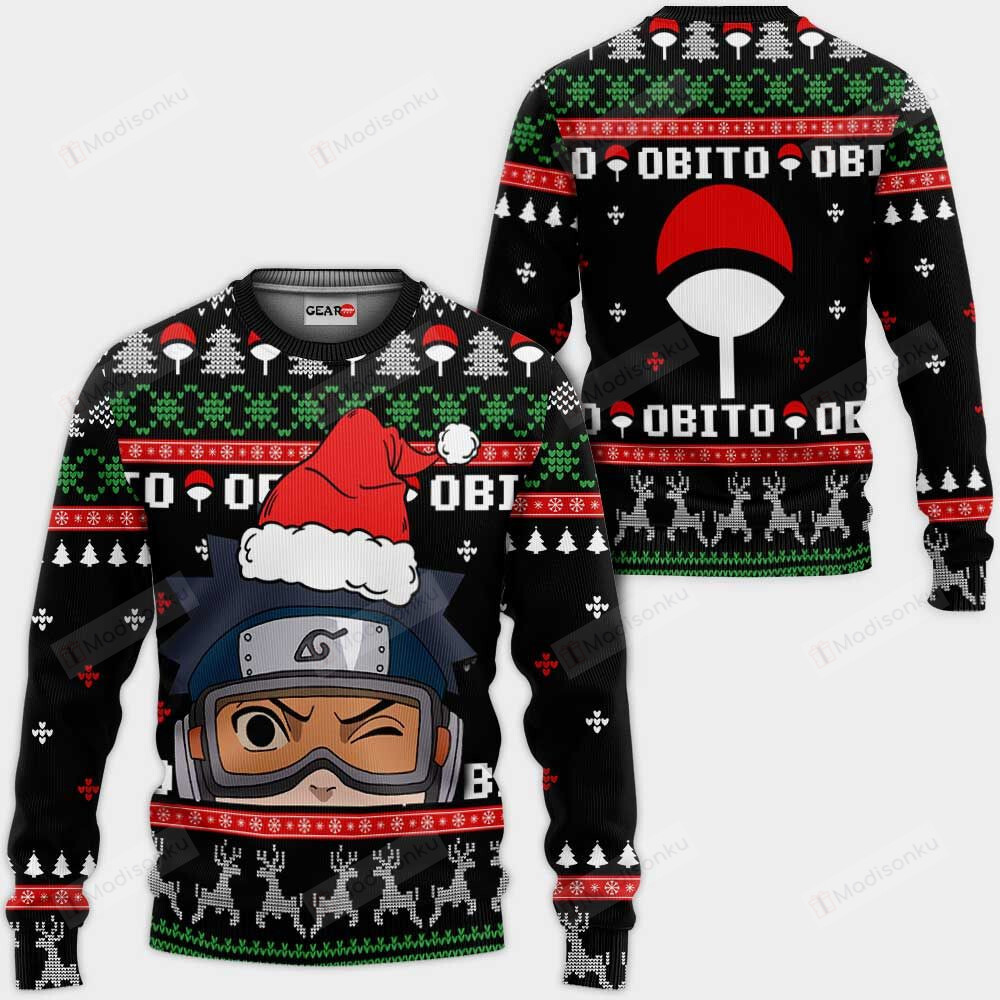 Uchiha Obito Ugly Christmas Sweater, All Over Print Sweatshirt