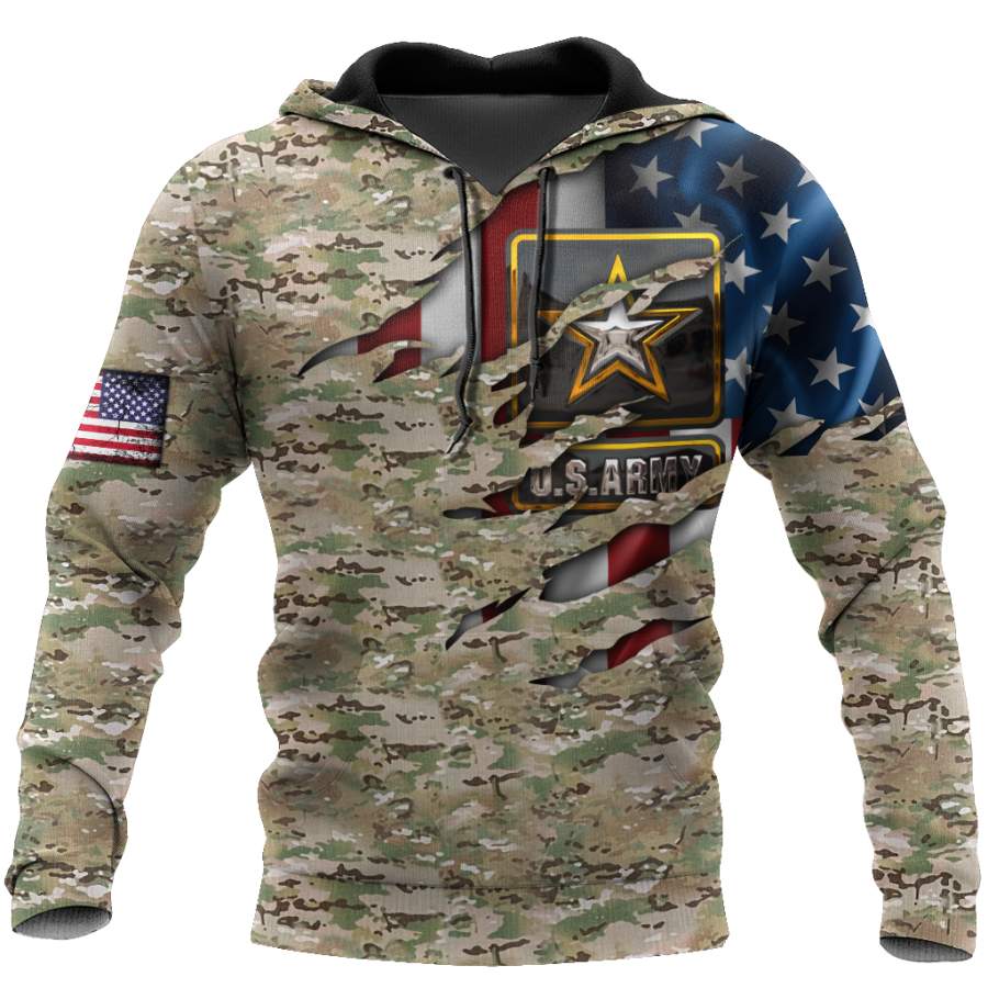US Army Veteran 3D All Over Printed Hoodie Shirt HAC150905