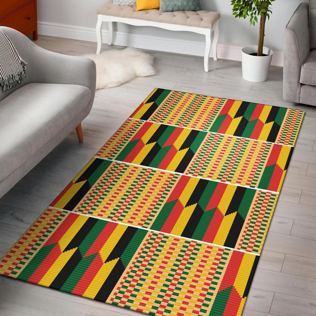 Greek Life Area Rug – Light Concept Kente