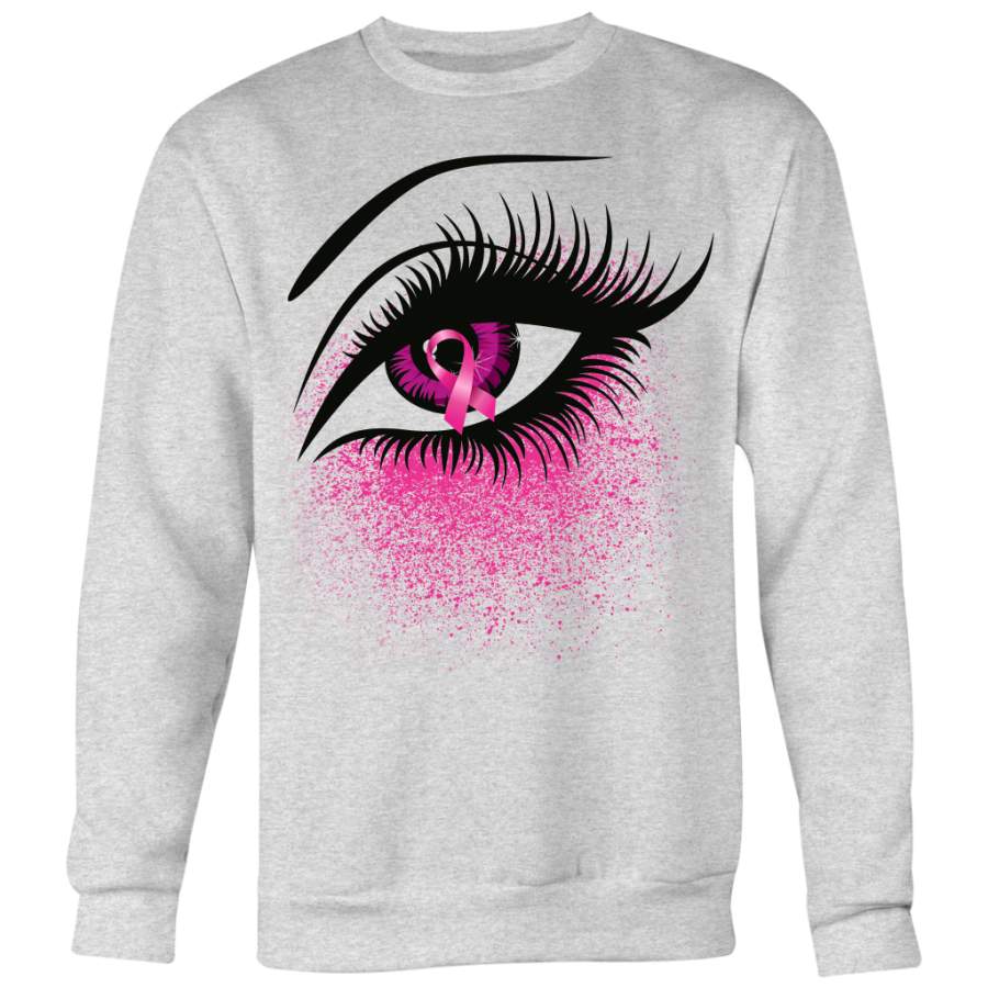 Breast Cancer Awareness Shirt, Pink Eye Black Shirt