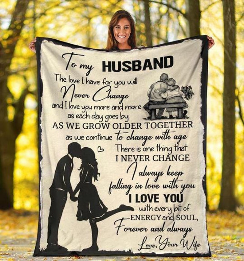 To My Husband I Always Keep Falling In Love With You Blanket Gift For Husband From Wife Birthday Gift Home Decor Bedding Couch Sofa Soft And Comfy Cozy