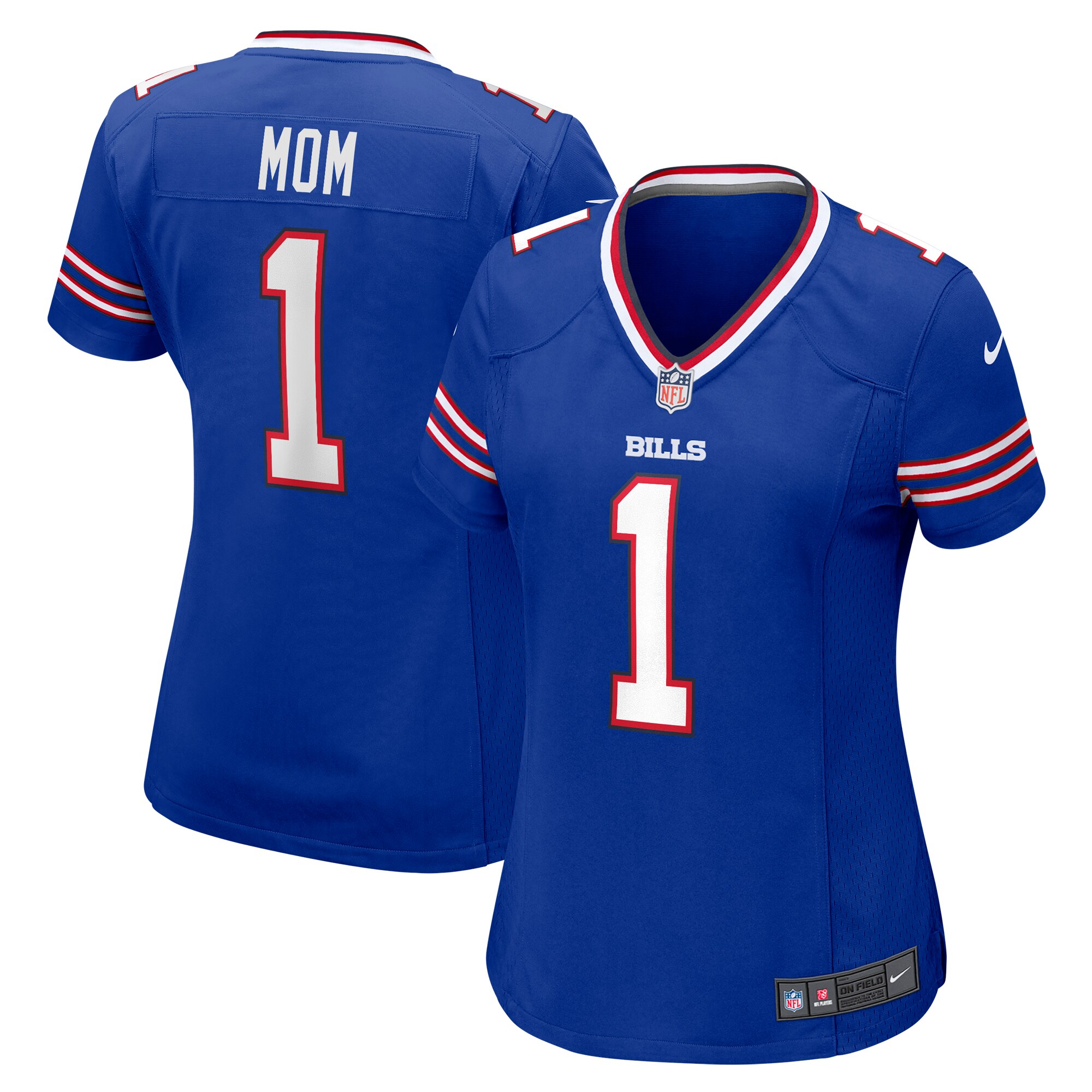 Number 1 Mom Buffalo Bills Women's Game Jersey – Royal