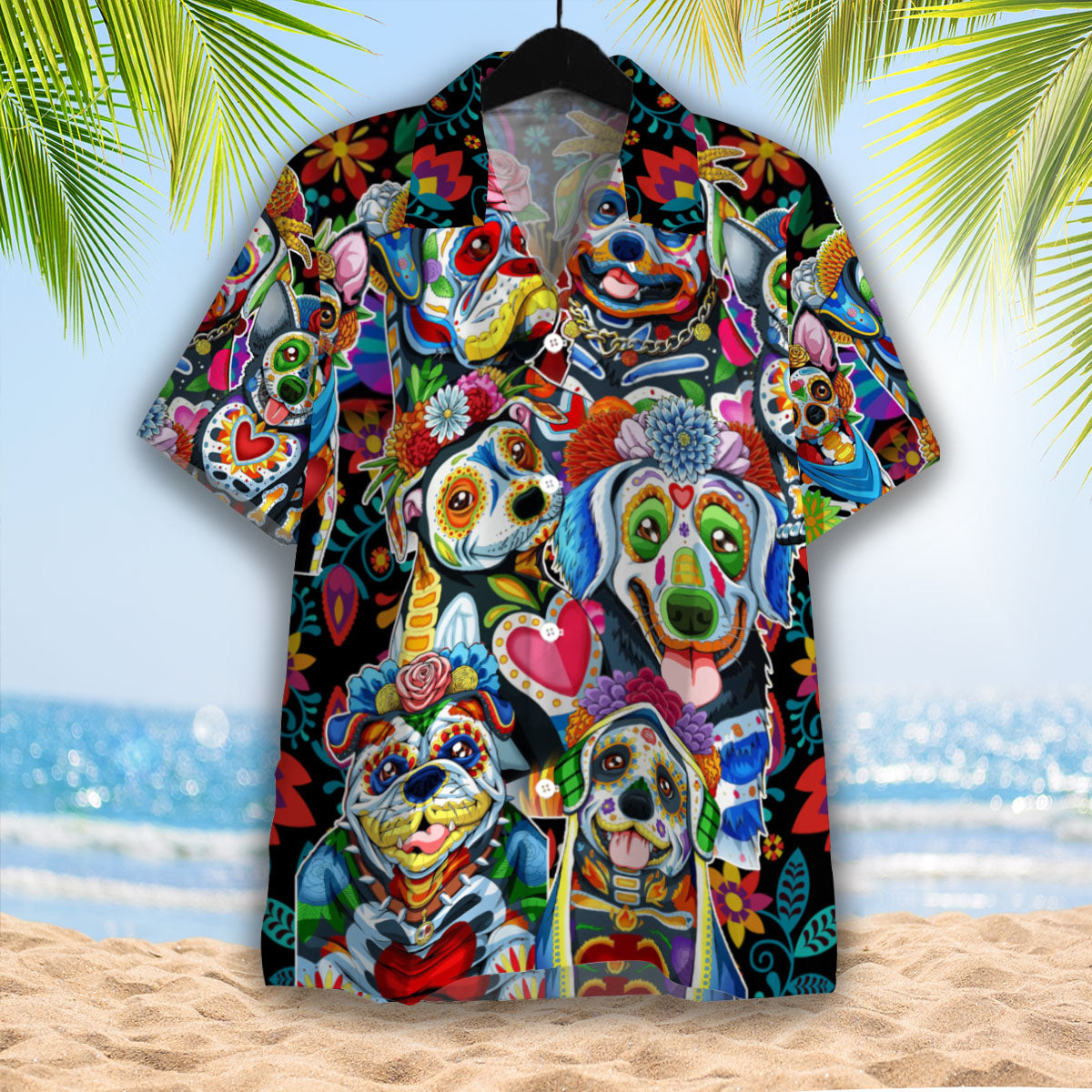 Day Of The Dead Dog Hawaii Shirt For Men And Women Ha67960