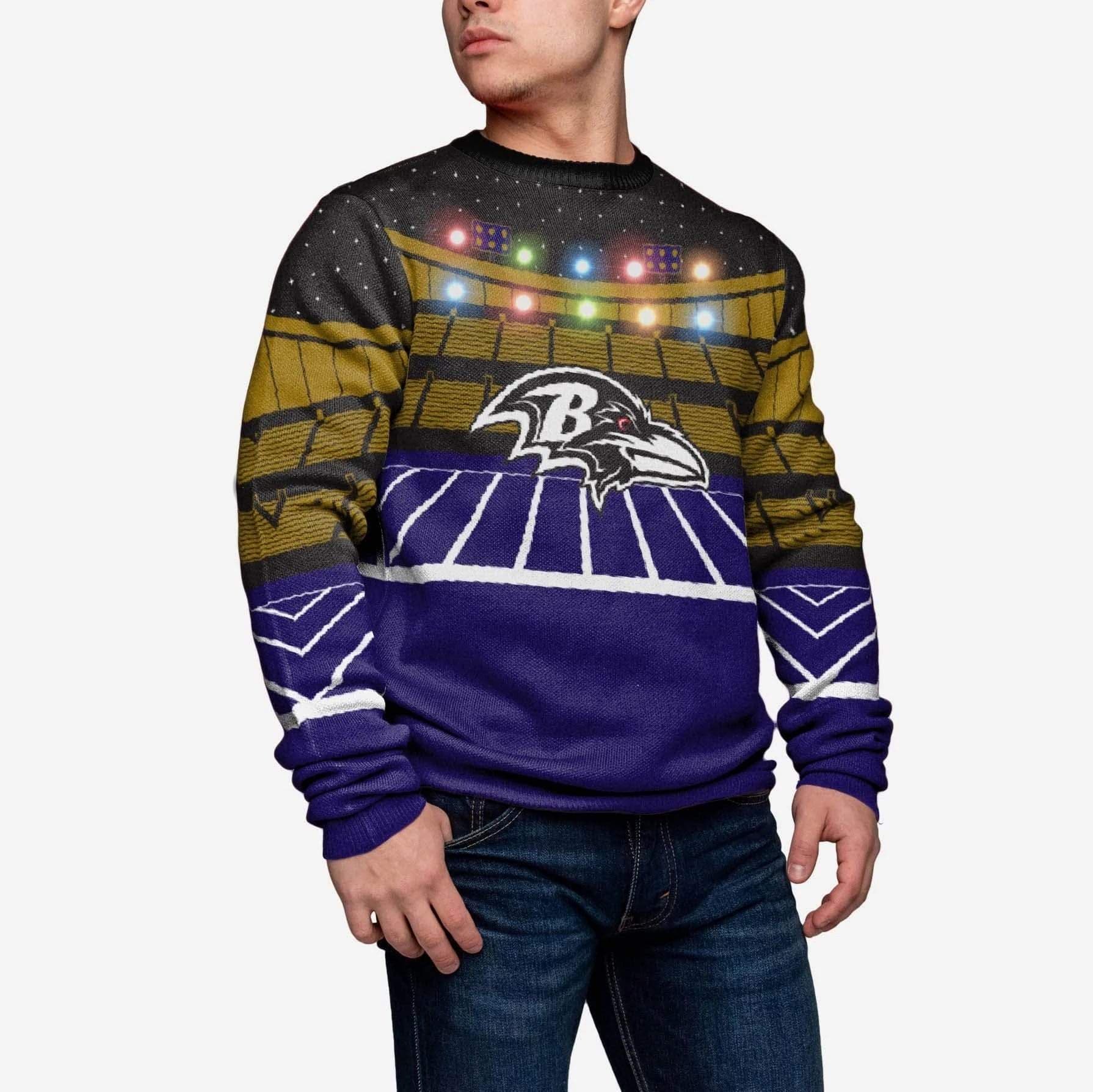 Baltimore Ravens Light Up Bluetooth Sweater