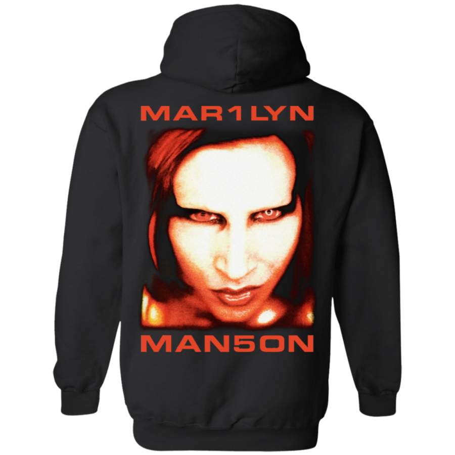 Marilyn Manson Bigger Than Satan Back print Pullover Hoodie